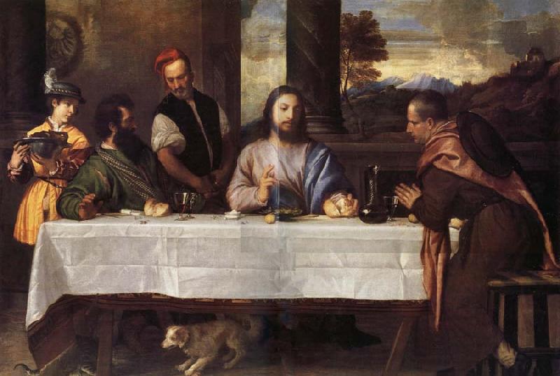 TIZIANO Vecellio Le souper a Emmaus oil painting image